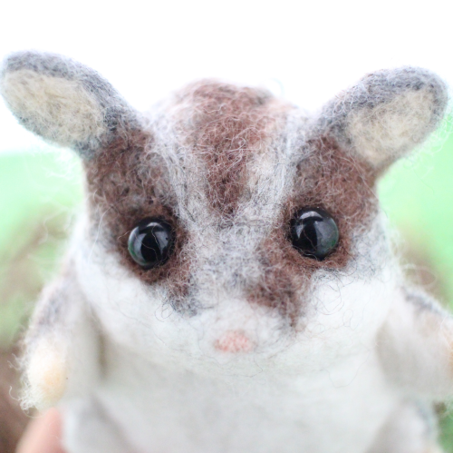 フクロモモンガのポーチ : Wool 120%