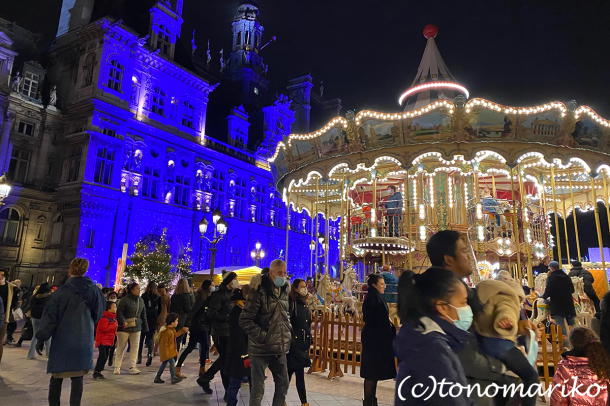 クリスマスに向けて、大混雑のパリの中心部_c0024345_00155037.jpg
