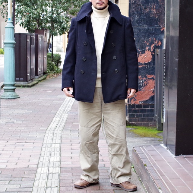 1930s US NAVY 10 Button Pea Jacket / USN 刺繍タグ 10ボタン 1930s US NAVY 10 Button Pea Jacket / USN 刺繍タグ 10ボタン