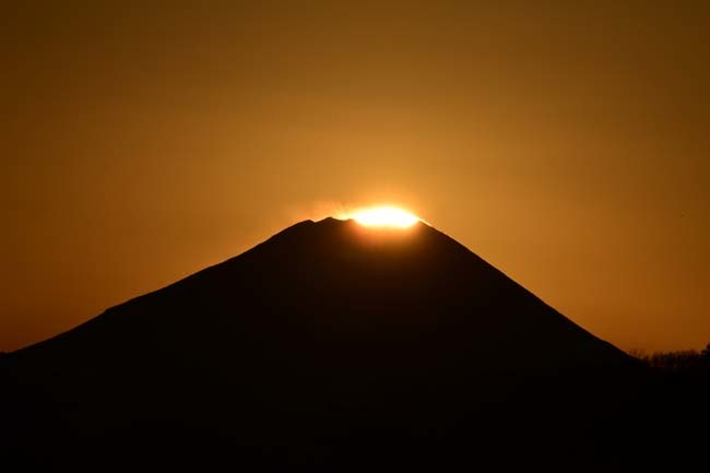 昭島市から見えたダイヤモンド富士_f0173596_17415254.jpg
