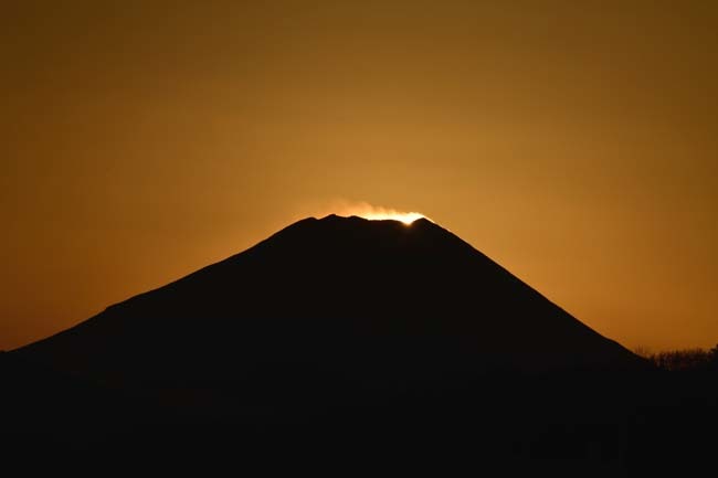 昭島市から見えたダイヤモンド富士_f0173596_17420901.jpg