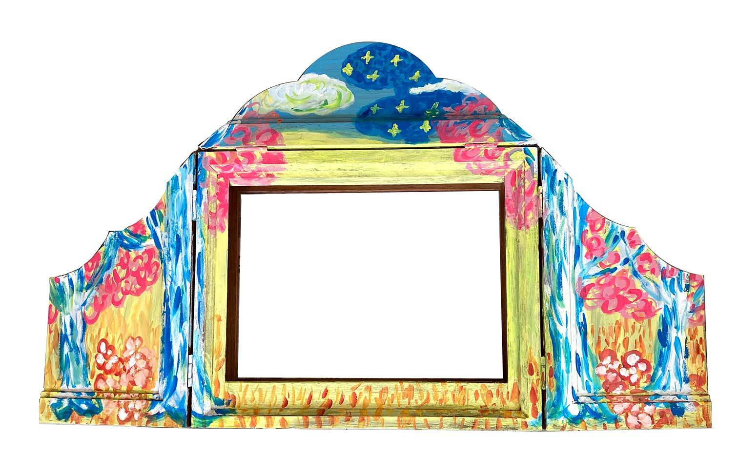 古民家mamas　紙芝居枠ペイント_a0048227_16234914.jpg