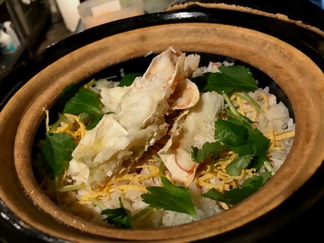 土鍋で炊いた炊き込みごはん〜カニ飯_f0232994_15363890.jpg
