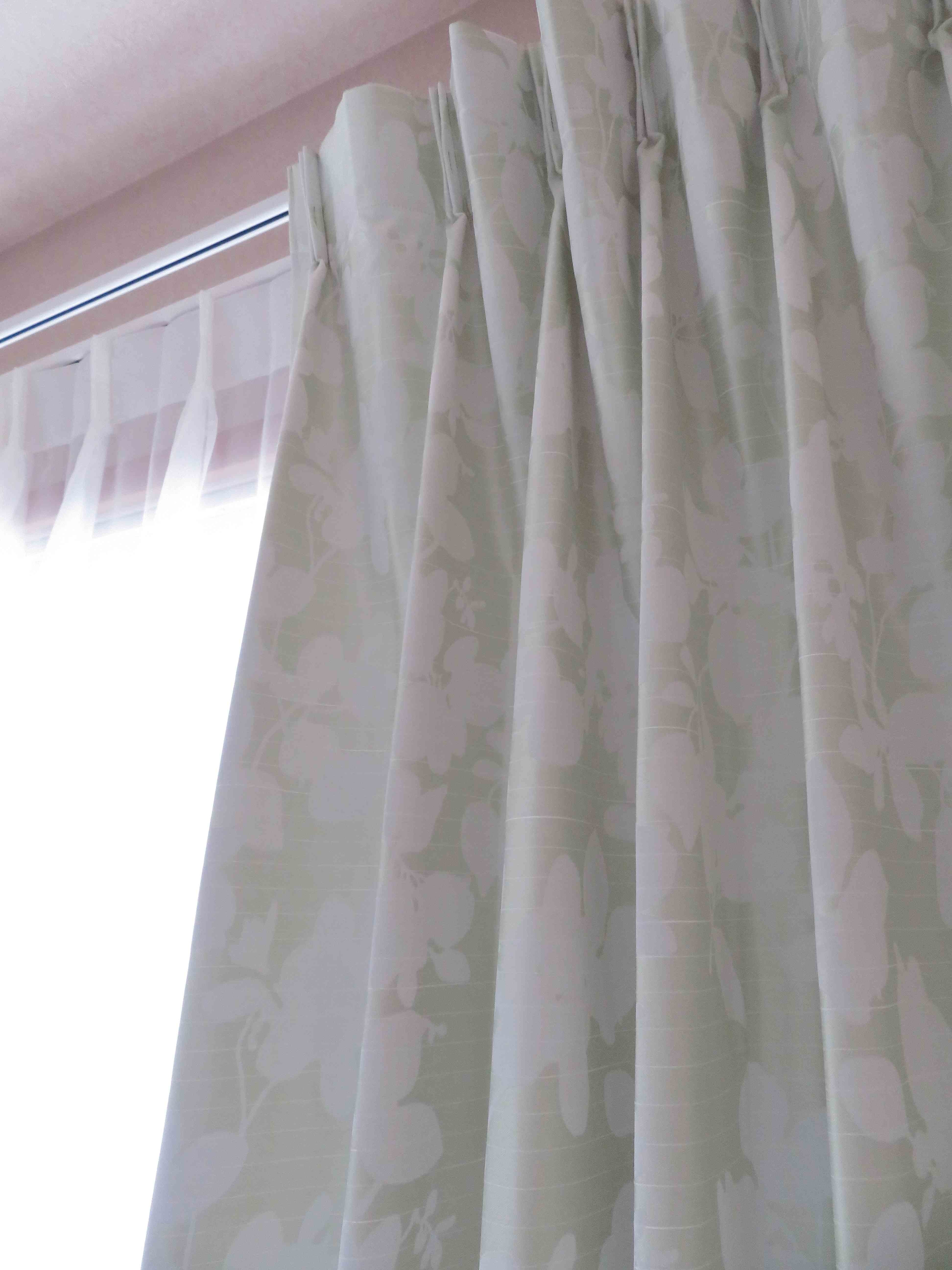 和室の『プリーツスクリーン』を『カーテン』に交換しました by interior styling of bright_c0157866_19210422.jpg