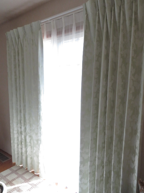 和室の『プリーツスクリーン』を『カーテン』に交換しました by interior styling of bright_c0157866_19211761.jpg