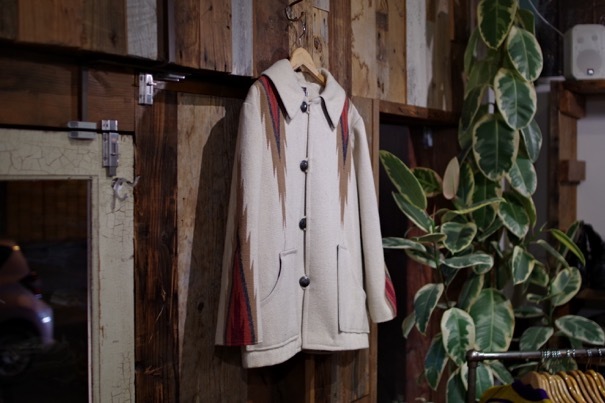 イブ CENTINELA Hand Weaving Flame Pattern Chimayo Jacket イブ CENTINELA Hand Weaving Flame Pattern Chimayo Jacket