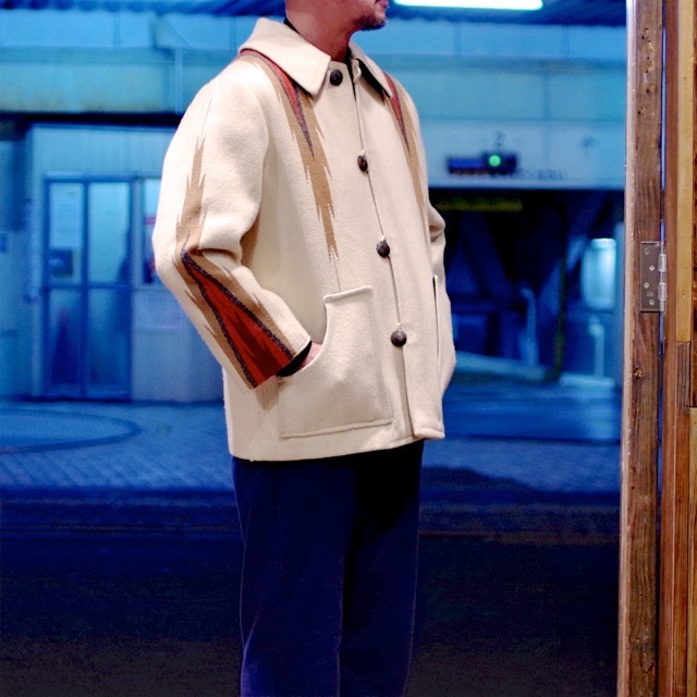 イブ CENTINELA Hand Weaving Flame Pattern Chimayo Jacket イブ CENTINELA Hand Weaving Flame Pattern Chimayo Jacket