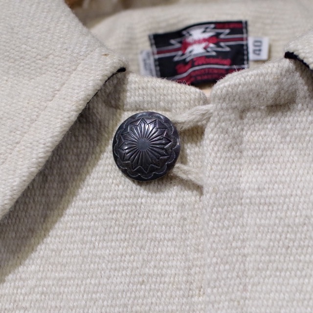 イブ CENTINELA Hand Weaving Flame Pattern Chimayo Jacket イブ CENTINELA Hand Weaving Flame Pattern Chimayo Jacket