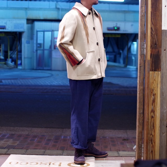 イブ CENTINELA Hand Weaving Flame Pattern Chimayo Jacket イブ CENTINELA Hand Weaving Flame Pattern Chimayo Jacket