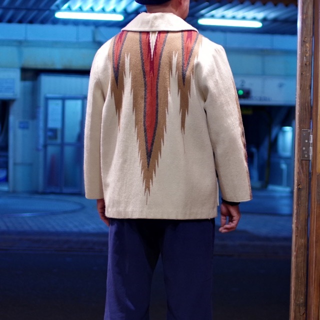 イブ CENTINELA Hand Weaving Flame Pattern Chimayo Jacket イブ CENTINELA Hand Weaving Flame Pattern Chimayo Jacket