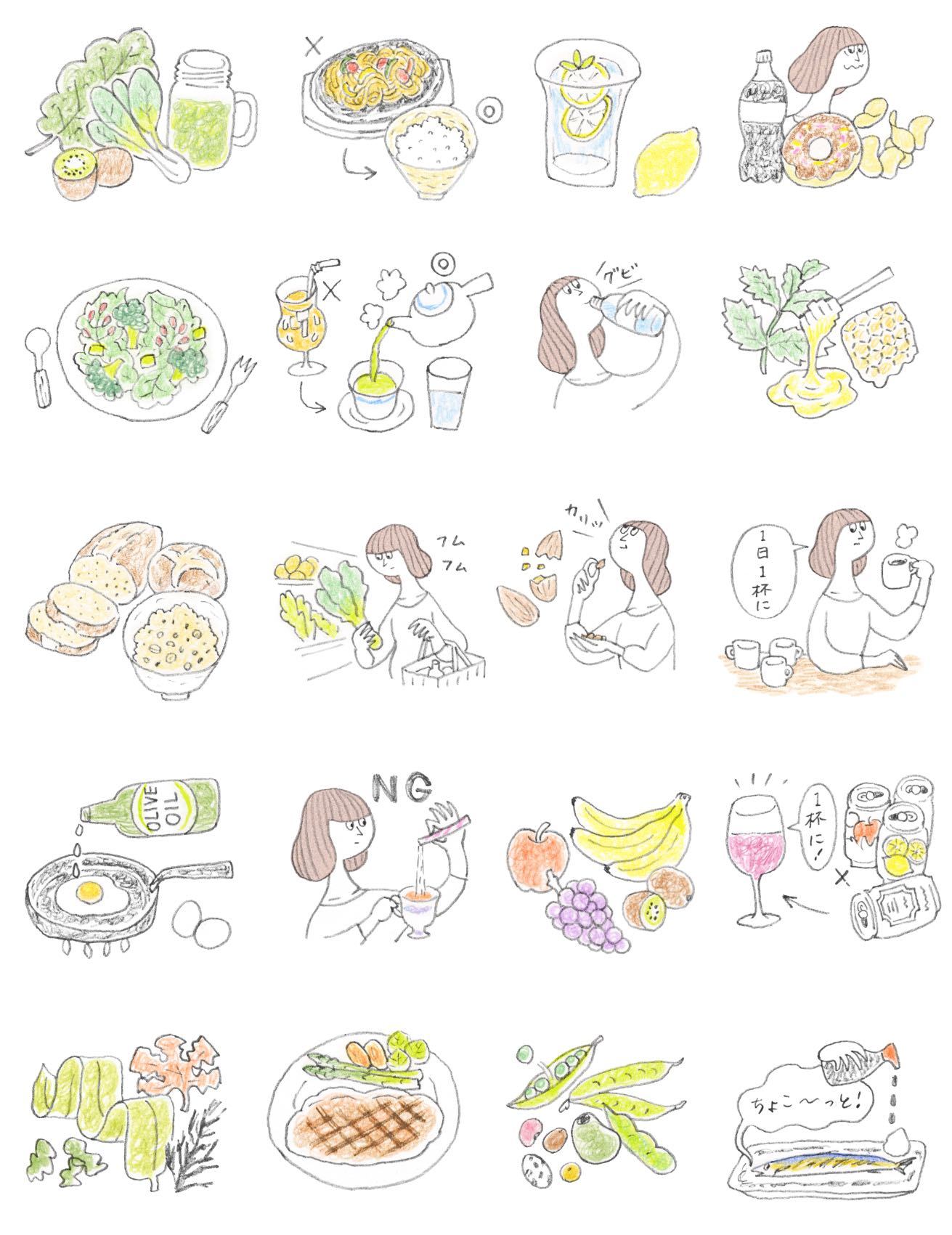 Kiitos Vol 22 のイラストとリアル二刀流 のぶこの付録