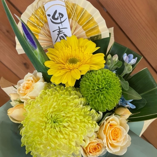 お正月のアレンジメント ブレスガーデン Breath Garden 大阪 泉南のお花屋さんです