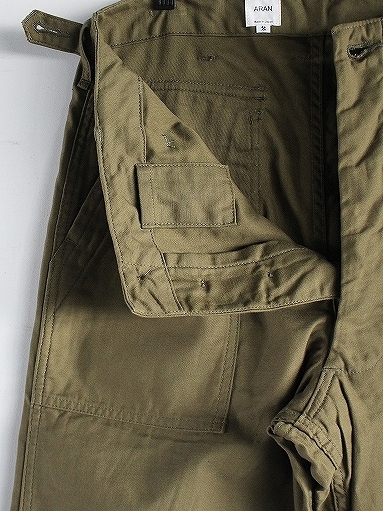 ARAN　FATIGUE PANTS - BACK SATIN / ARMY GREEN_b0139281_09594746.jpg