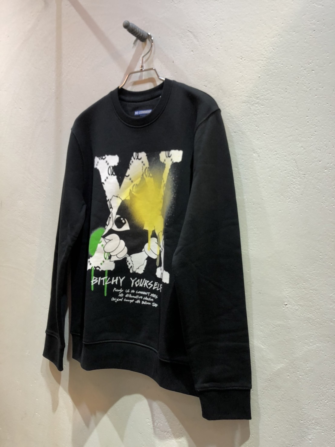パリ発 新鋭ブランド「NO COMMENT PARIS(ノーコメントパリ)」トレーナー・パーカーSALE価格！！_c0204280_15591729.jpg