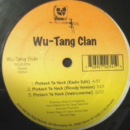 WU-TANG CLAN初のレコード : HIP HOP JUNKIEEEEEEEEEES!!!