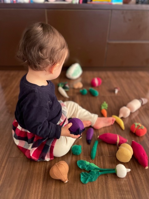 手づくりおもちゃ 「段ボールカーとままごと野菜であそぼう!」_d0348118_15345451.jpeg