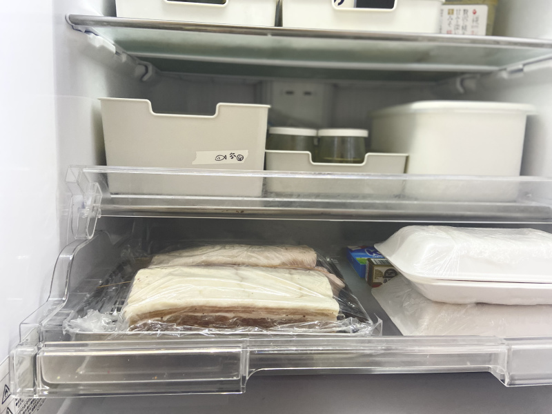 今日のお弁当（蓮根の挟み揚げ）とパンチェッタの進捗状況_d0327373_13412635.jpeg