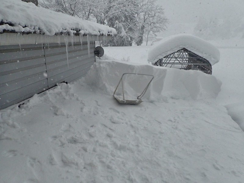 兼業農家は正月早々シーズン2回目の雪下ろし作業でした_c0336902_20520366.jpg