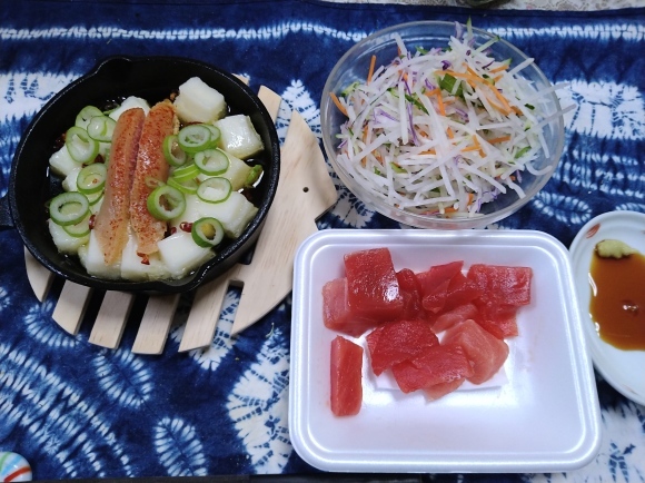 1/6 エビスホップテロワール、麒麟発酵レモンサワー、明太餅のアヒージョ、みなさまのお墨付き黒糖くるみ@自宅_b0042308_23364172.jpg
