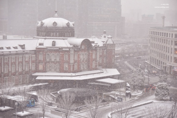 積雪＠東京駅_f0200114_19405393.jpg