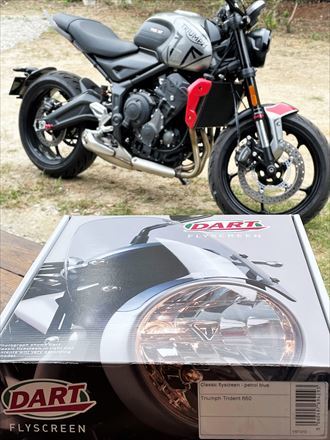 DARTフライスクリーン トライデント660 1/2 : SAMとバイクとpastime