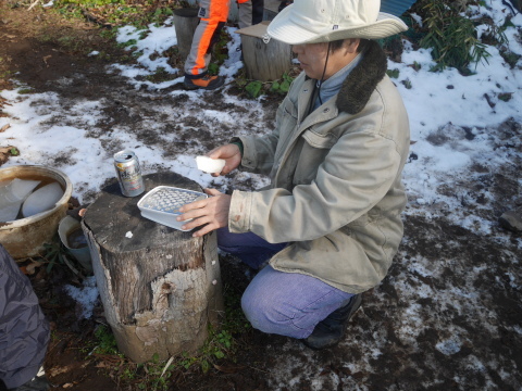 鎌倉大根の辛み餅＆ピィチャン登場1・9六国見山手入れ（下）_c0014967_18512446.jpg
