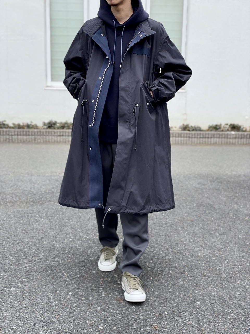 Sacai ネイビー モッズ コート | www.ssvcollegerawla.in