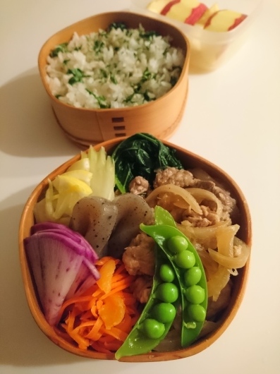 2022/1/12豚肉のしょうが焼き弁当_c0317717_05374267.jpg