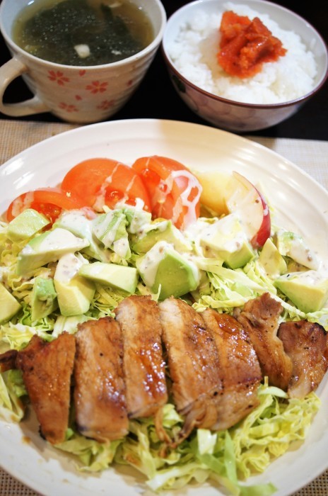 ■晩ご飯【簡単5分で　焼肉定食】他　我が家のスパルタメダカの飼育法_b0033423_19400708.jpg