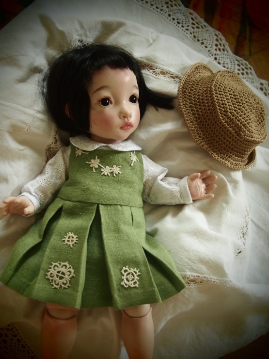 梅子もとい茶子ちゃんと桜ちゃんの衣装が完成しました。_b0161391_16281964.jpeg