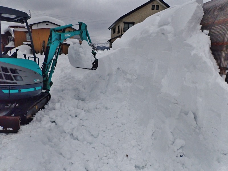 パイプハウスが雪に埋もれてきました！_c0336902_19304712.jpg
