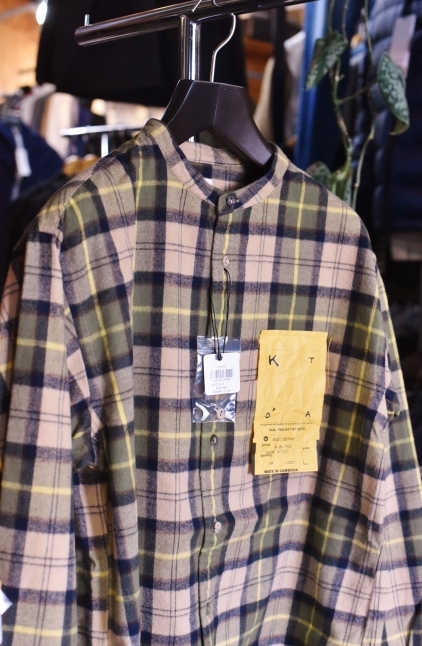 先週の店長スタイル★ と Kato STAND COLLAR NELL SHIRTS_d0152280_15220185.jpg