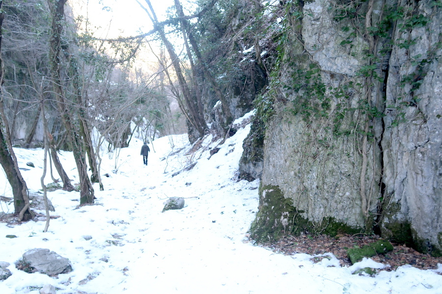 白雪のシビッリーニ山脈と渓谷さんぽ_f0234936_16421570.jpg