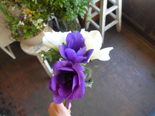 花修行～紫色のブーケ風アレンジメント～_f0232060_09432115.jpg
