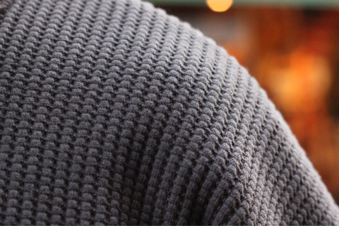 「Jackman」 3シーズン使える \"Waffle Zip Crew\" (JM8202) ご紹介_f0191324_07525400.jpg