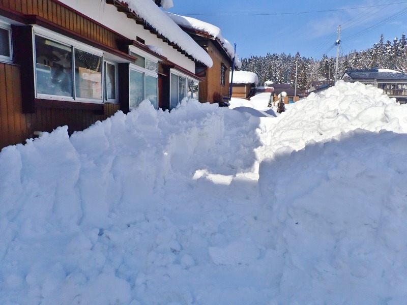 隣家の雪片付け　前日の続き作業を再開します_c0336902_20584831.jpg