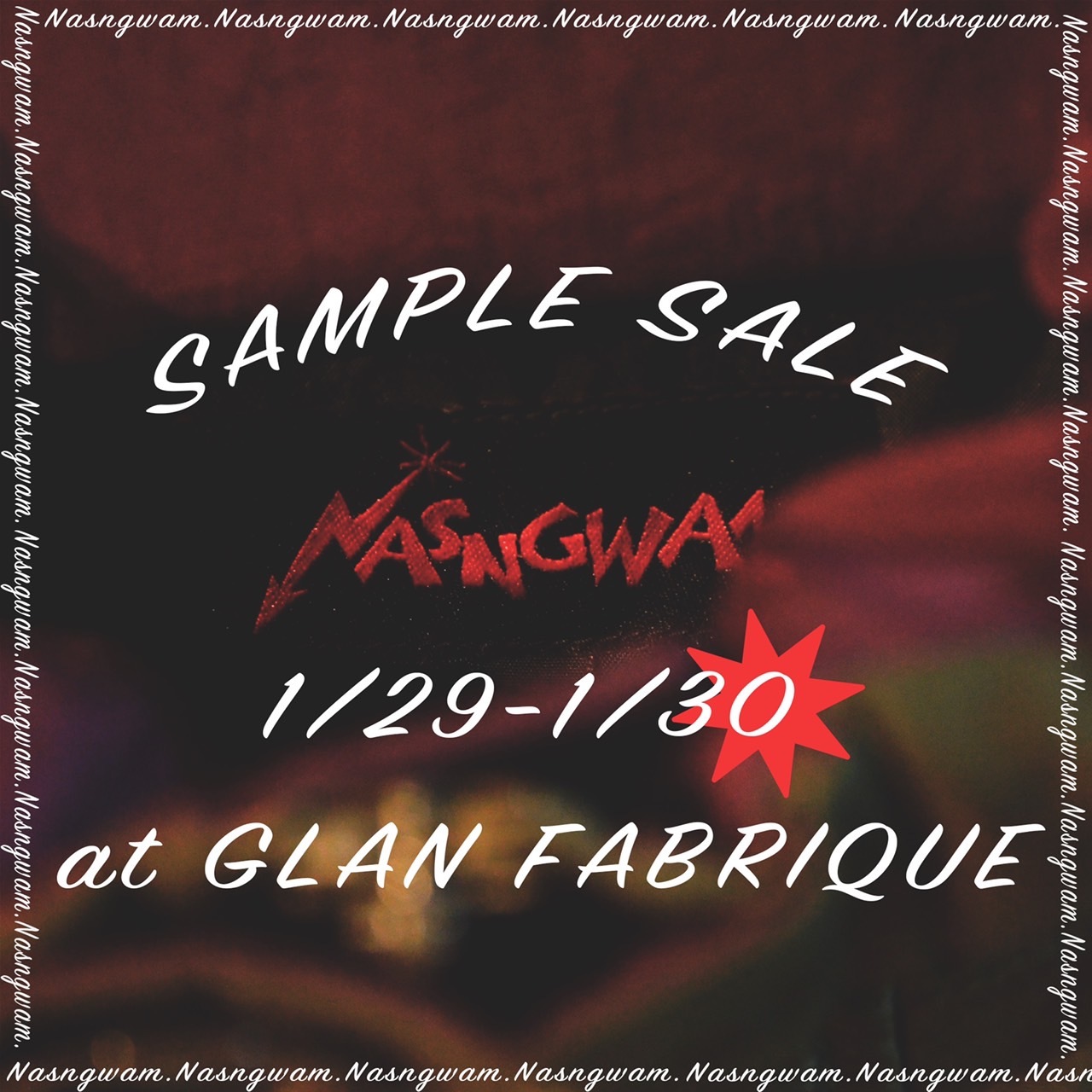 \"Nasngwam.\"<<SAMPLE SALE>>1.29Sat.1.30Sun...at GLAN FABRIQUE_c0167336_18392984.jpg