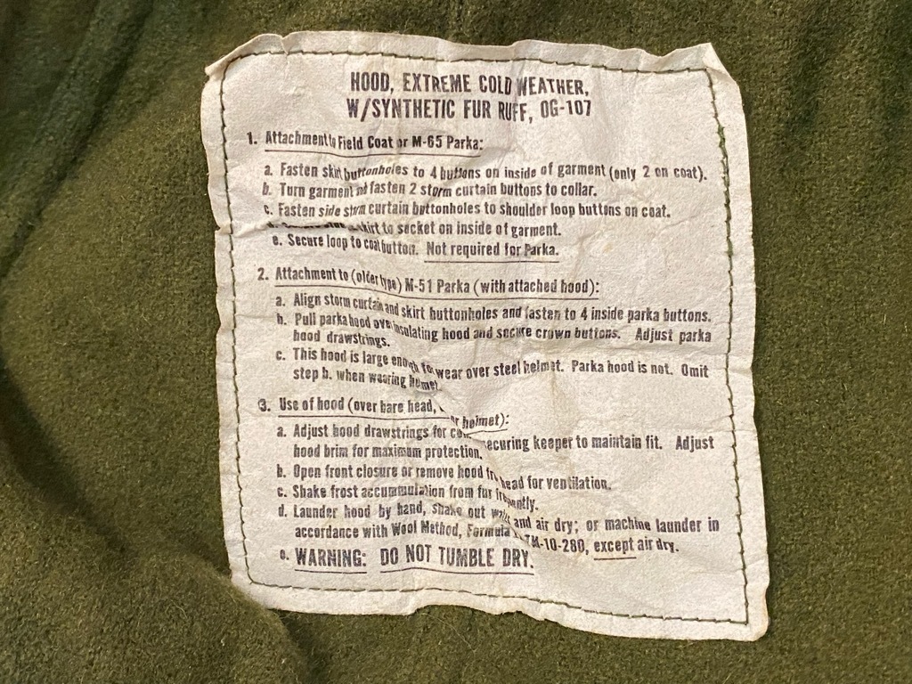 1月29日(土)マグネッツ大阪店Superior入荷日!! #1 U.S.Military編! M-65 FishtailParka,A-2 DeckJKT,U.S.M.A CadetParka!!_c0078587_19412823.jpg