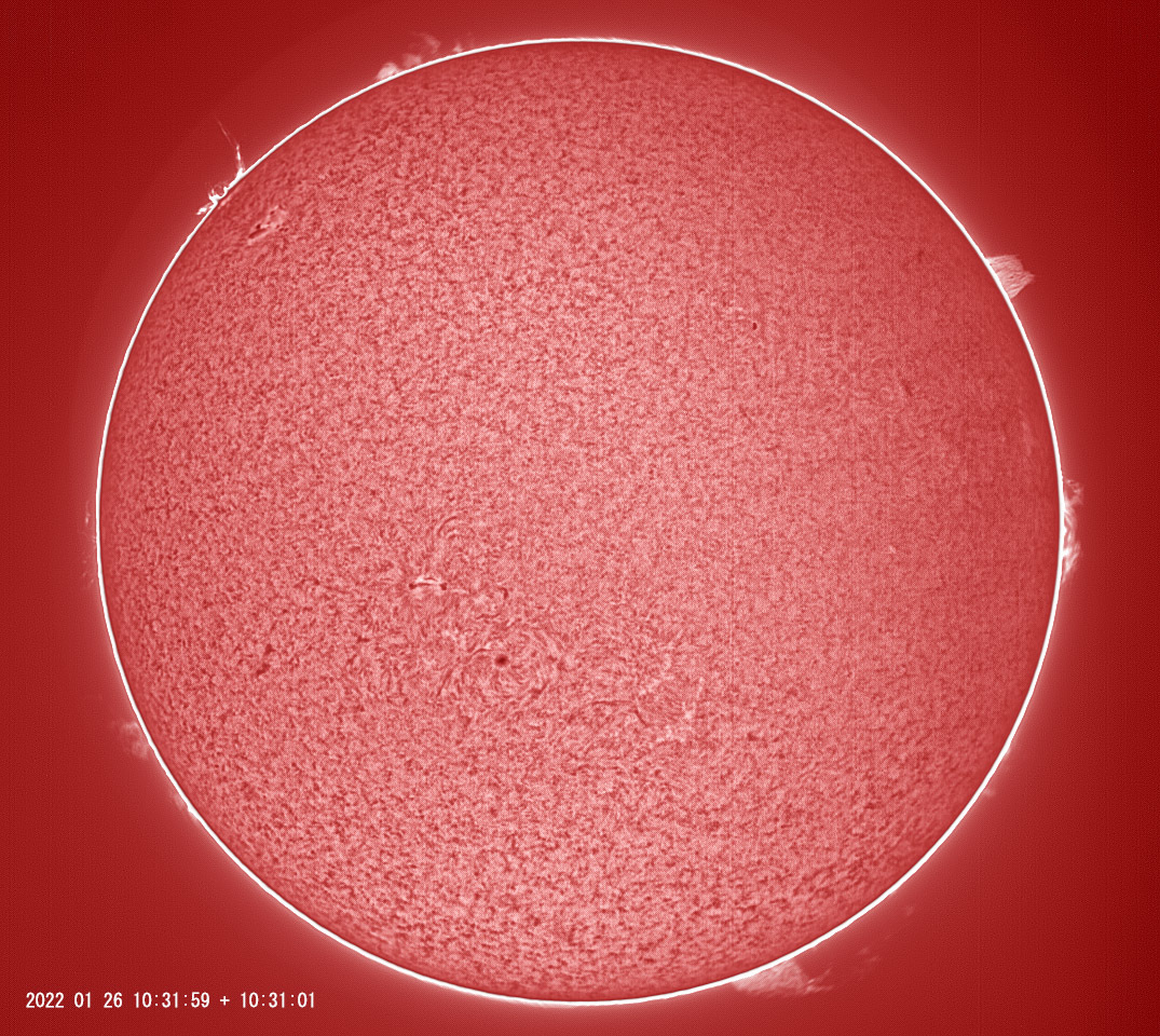 1月26日の太陽 プロミネンスがすごい!!_e0174091_18015155.jpg