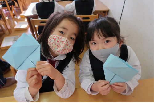 豆まきの準備 年中組便り 22 1 27 木 大手幼稚園ブログ