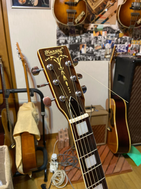 Acoustic Guitar Kansas KW150 70s Japan Vintage Natural with