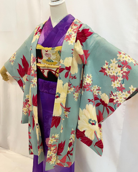 2/2より!-大正ロマン百貨店in新宿ISETAN -アンティーク羽織色々♪水色 2/2より!-大正ロマン百貨店in新宿ISETAN -アンティーク羽織色々♪水色