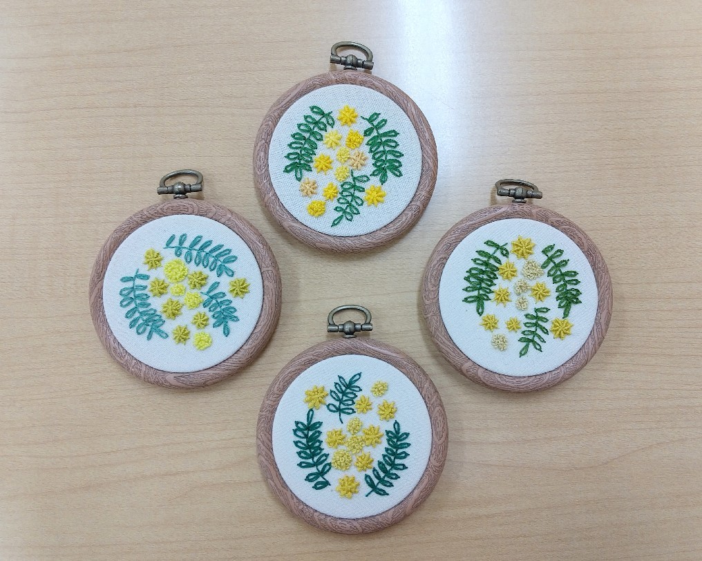バリオンステッチを練習しました 手刺繍屋 Eri Kari エリカリ