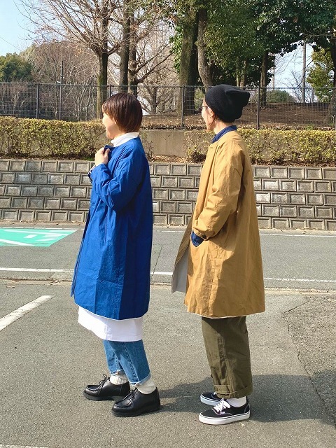 k様。ironari 紺 サクラコート poefu別注 eel別ライン