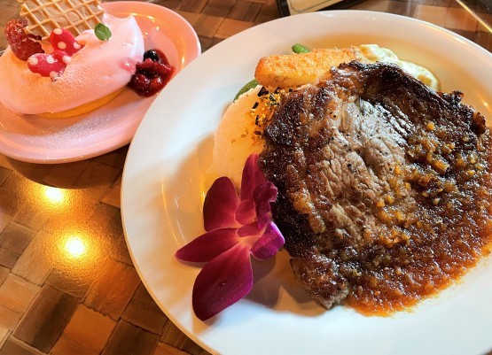 食レポ ポリネシアンテラスレストラン ビーフステーキセット 東京ディズニーリポート 食レポ ポリネシアンテラスレストラン ビーフステーキセット 東京ディズニーリポート