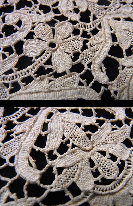 アンティークレースエプロン1850年代broderie Anglaise