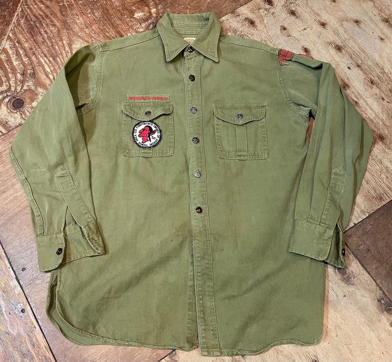 ２月６日（日）入荷！チェンジボタン、マチ付き　40s コットンツイル　BOYSCOUT シャツ！_c0144020_14170541.jpg