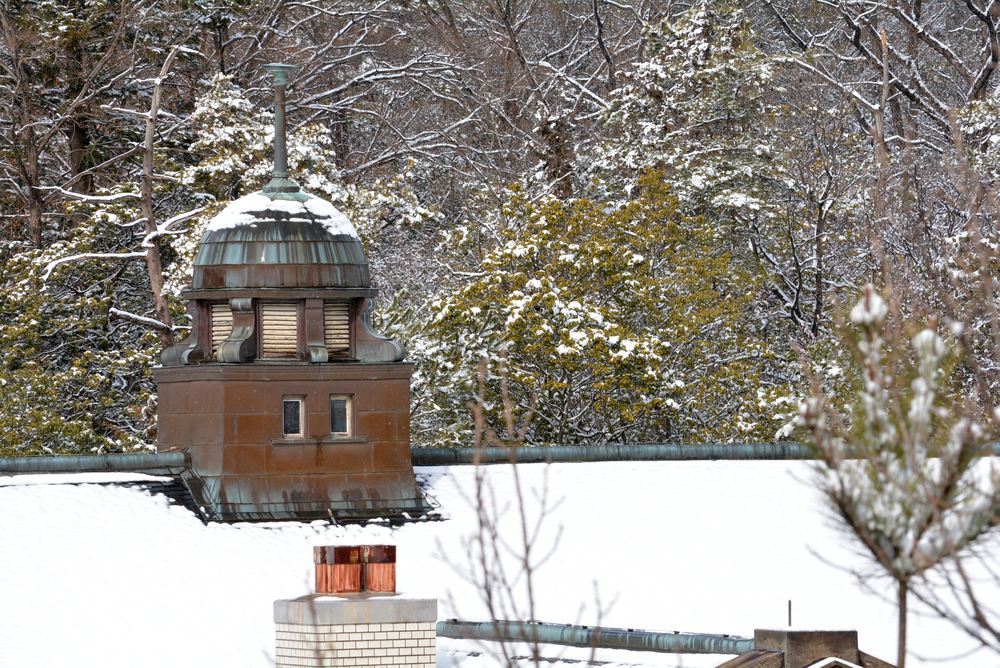 5丁目 川崎銀行展望台から見た入鹿池畔の雪景色_e0373930_18531462.jpg