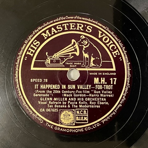 グレン・ミラー(tb:1904-44)のSPレコード : シェルマン アートワークス