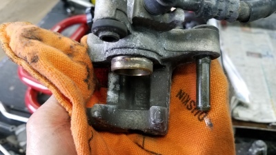 XR250 MD30 リアブレーキキャリパー オマケ サービスマニュアル XR250